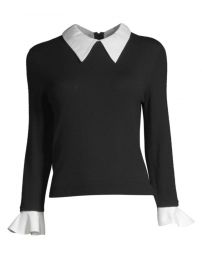 alice and olivia Aster Ruffle Cuff Sweater at Saks Fifth Avenue